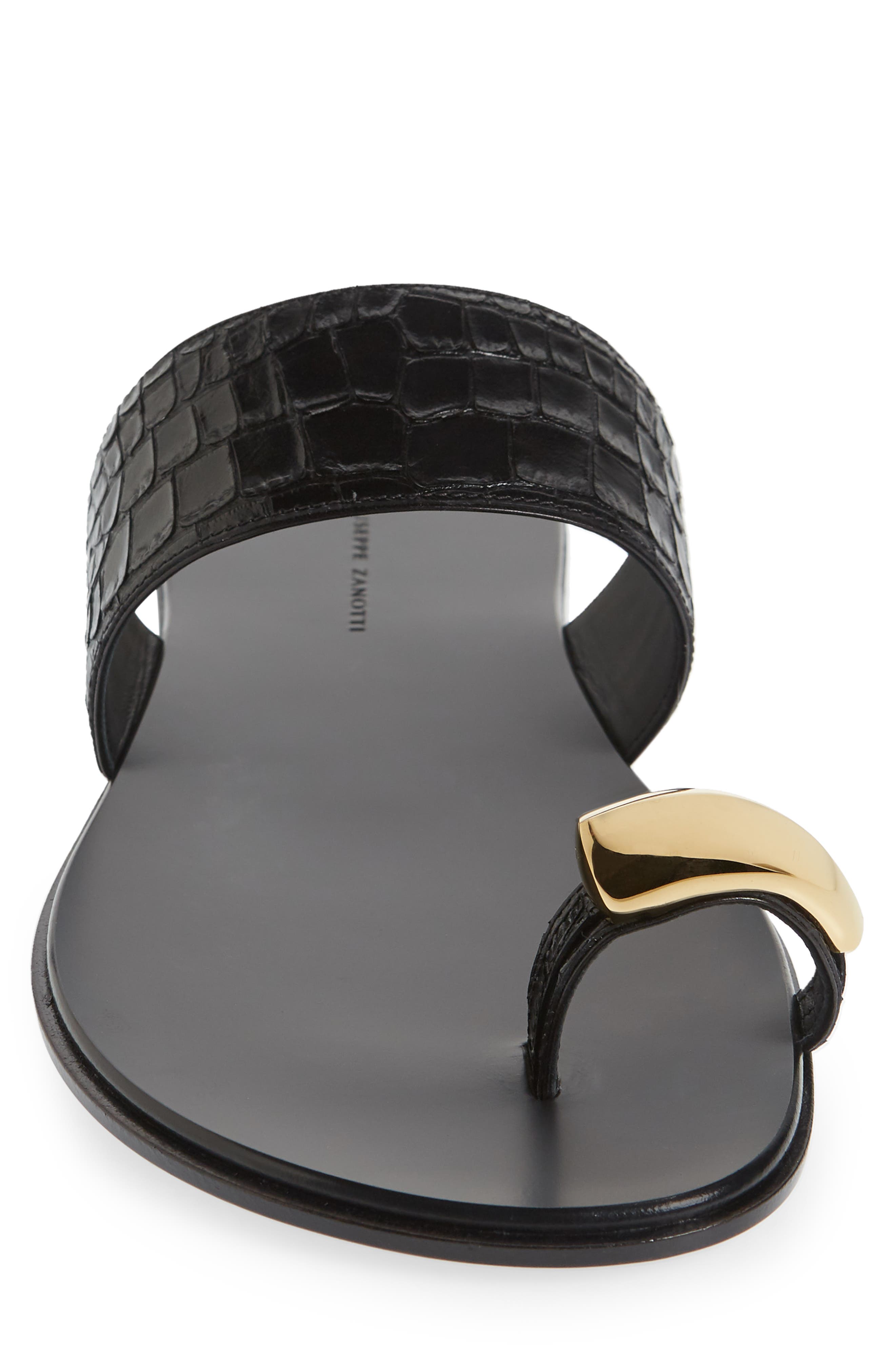 Giuseppe Zanotti Toe Loop Slide Sandal, Alternate, color, 