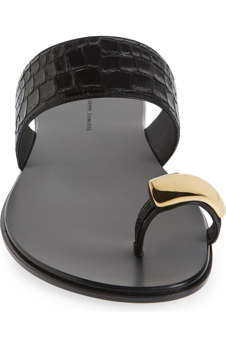 Giuseppe Zanotti Toe Loop Slide Sandal, Alternate, color,