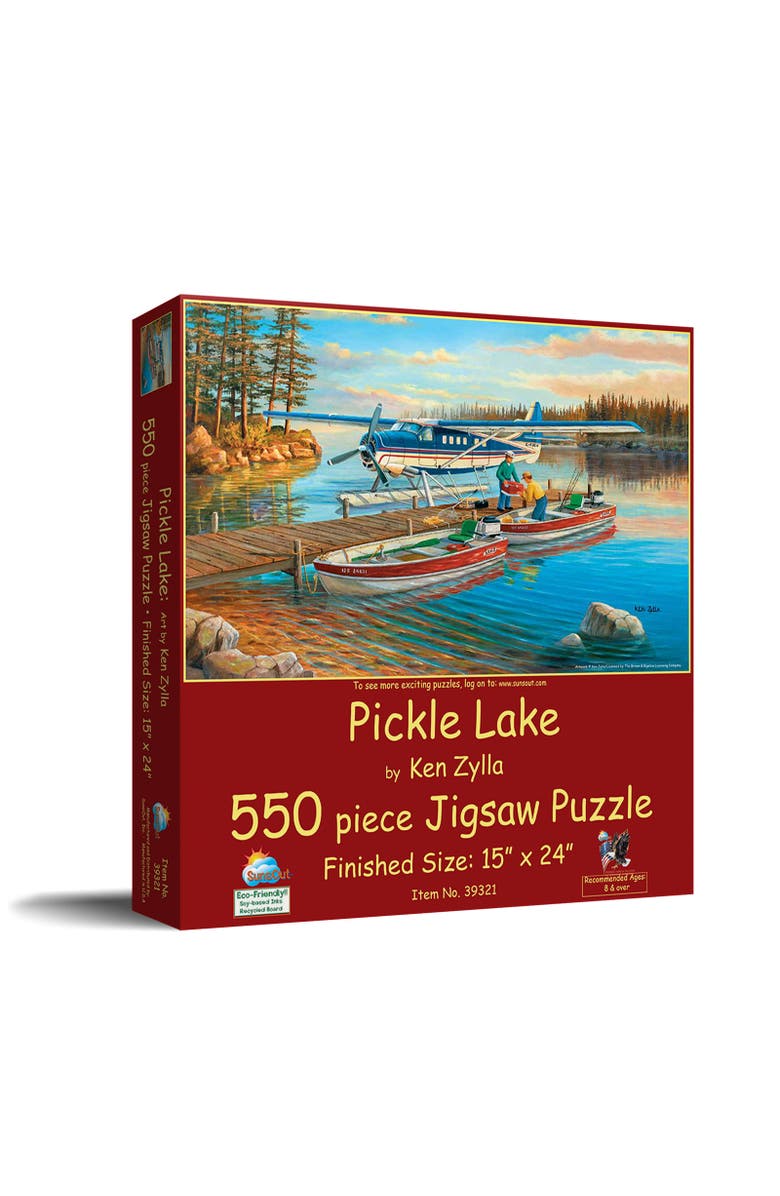 Sunsout Pickle Lake 550 piece Jigsaw Puzzle for Adults, Main, color, Multicolor