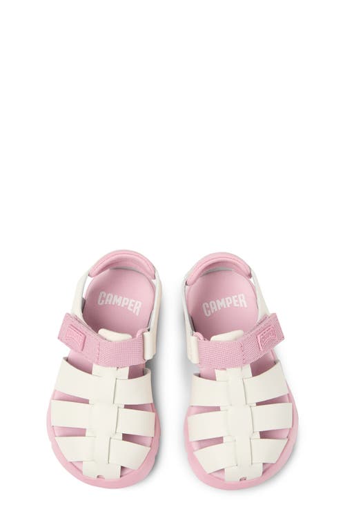 Camper Kids' Oruga Fisherman Sandal In Medium Beige