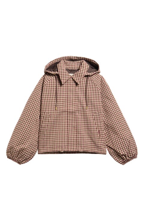 Audrey Gingham Showerproof Jacket