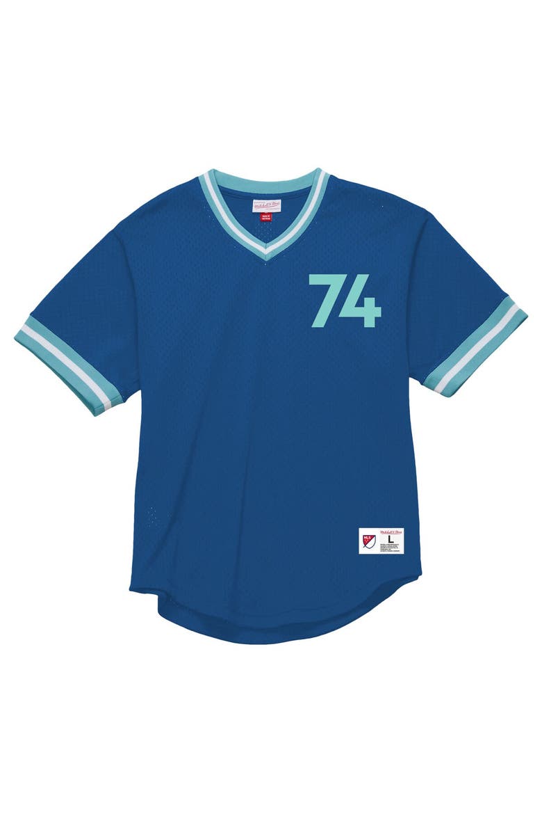 Men's Mitchell & Ness Blue Seattle Sounders FC Mesh Fashion Jersey, Alternate, color, Blue