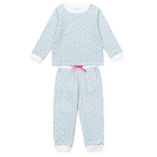 Lila And Hayes Edie Girls' Sweatshirt Jogger Set In Blue