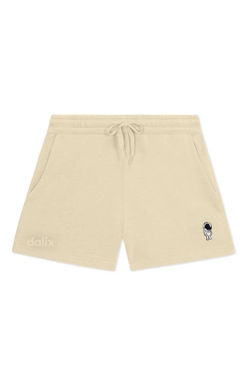 Womens Astronaut Midweight Washed Fleece Shorts