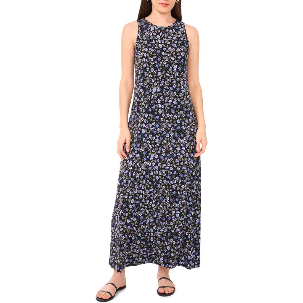 Shop Vince Camuto Floral Sleeveless Jersey Maxi Dress