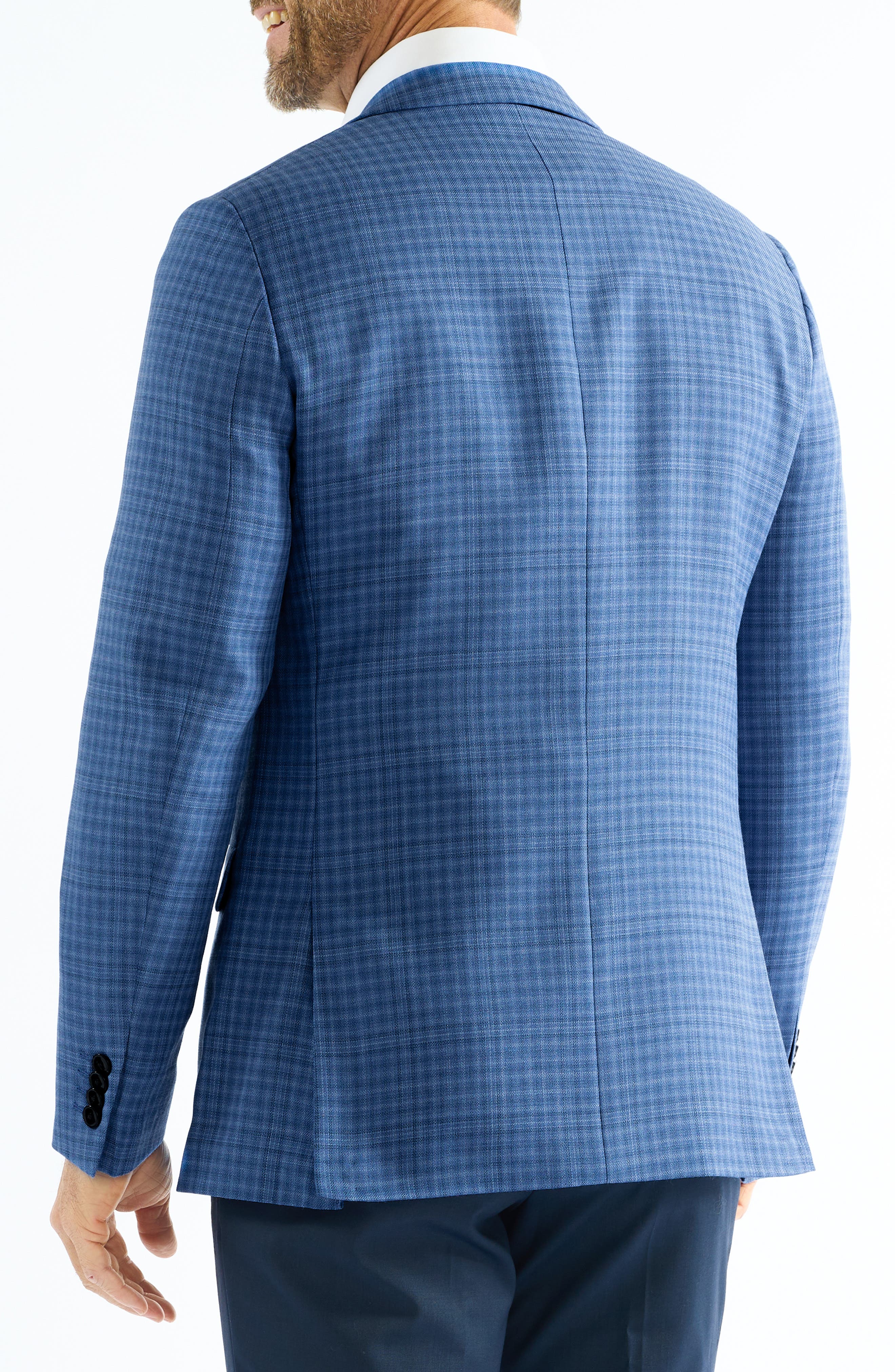 Check Wool Blend Sport Coat - image 2