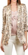 NIKKI LUND Nina Snake Print Blazer