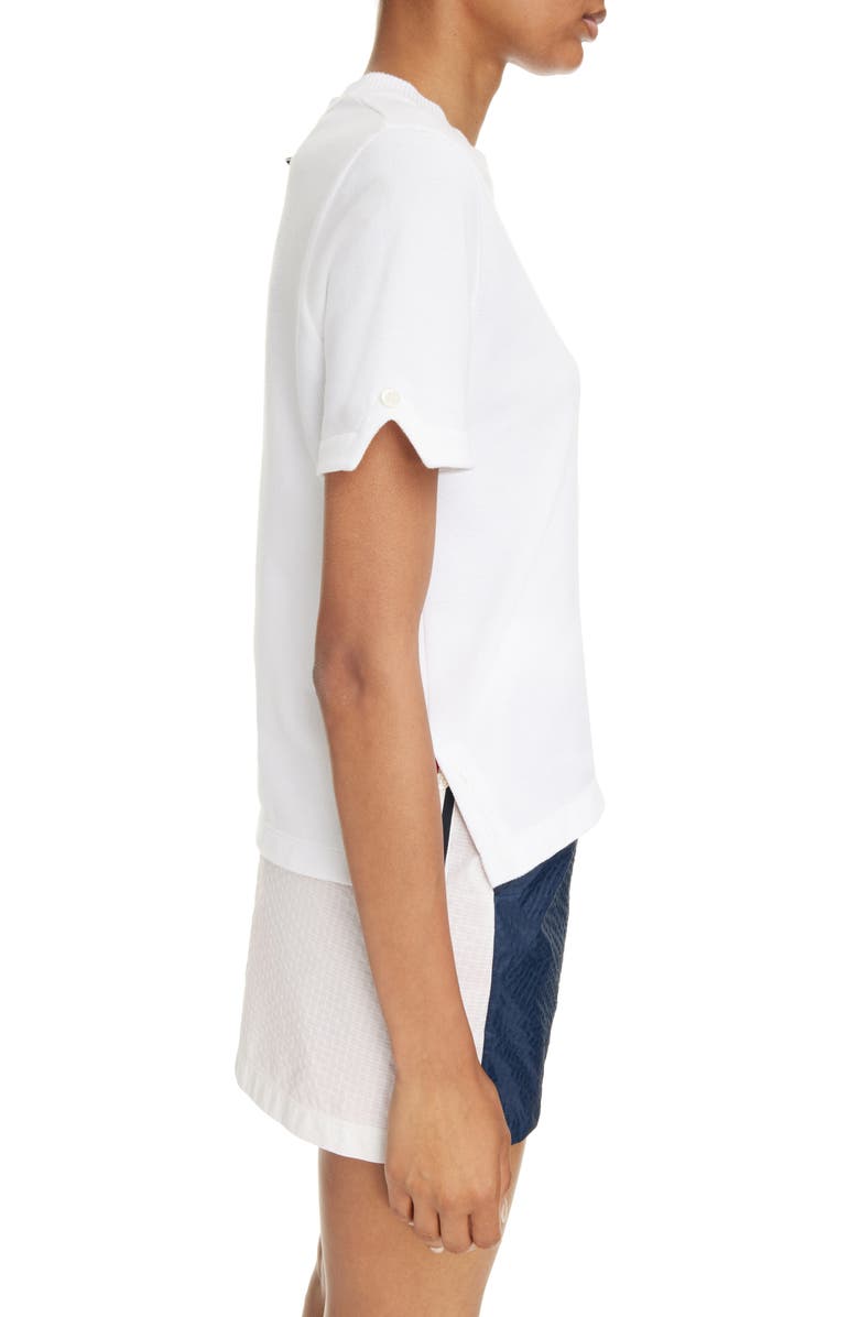 Thom Browne Sequin Crab Cotton Piqué T-Shirt, Alternate, color, 