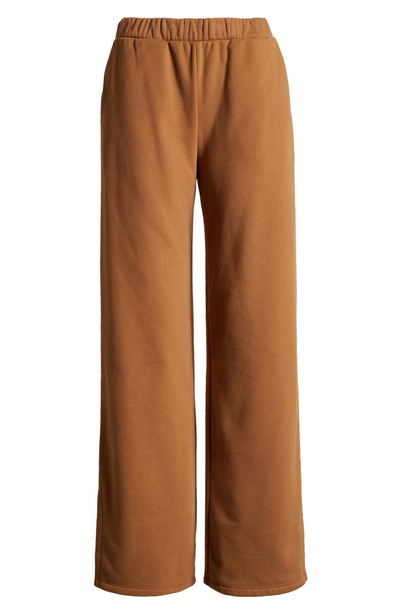 Beyond Yoga On The Go Wide Leg Flare Pants, Alternate, color, Toffee