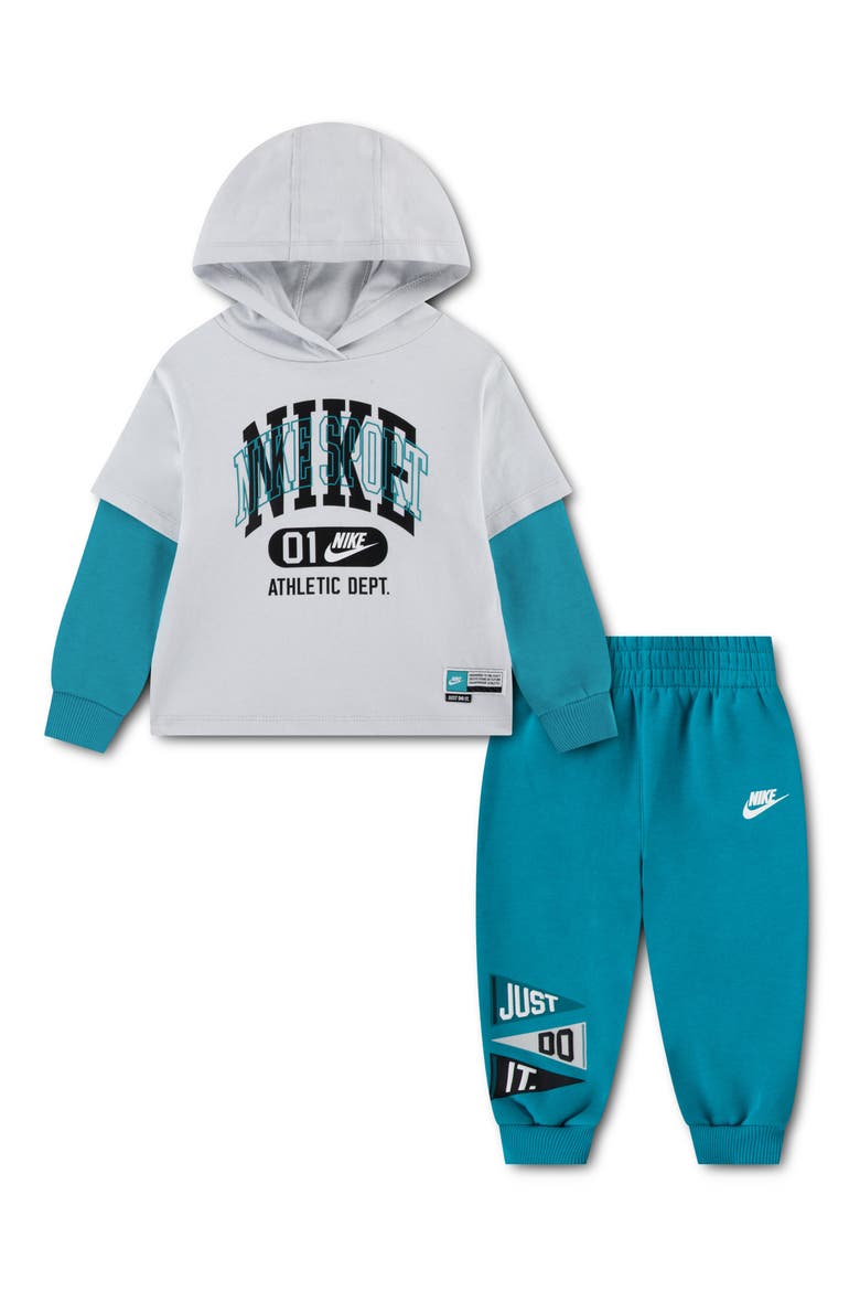 Kids' Multisport Fleece Hoodie & Joggers Set, Main, color, ENERGY