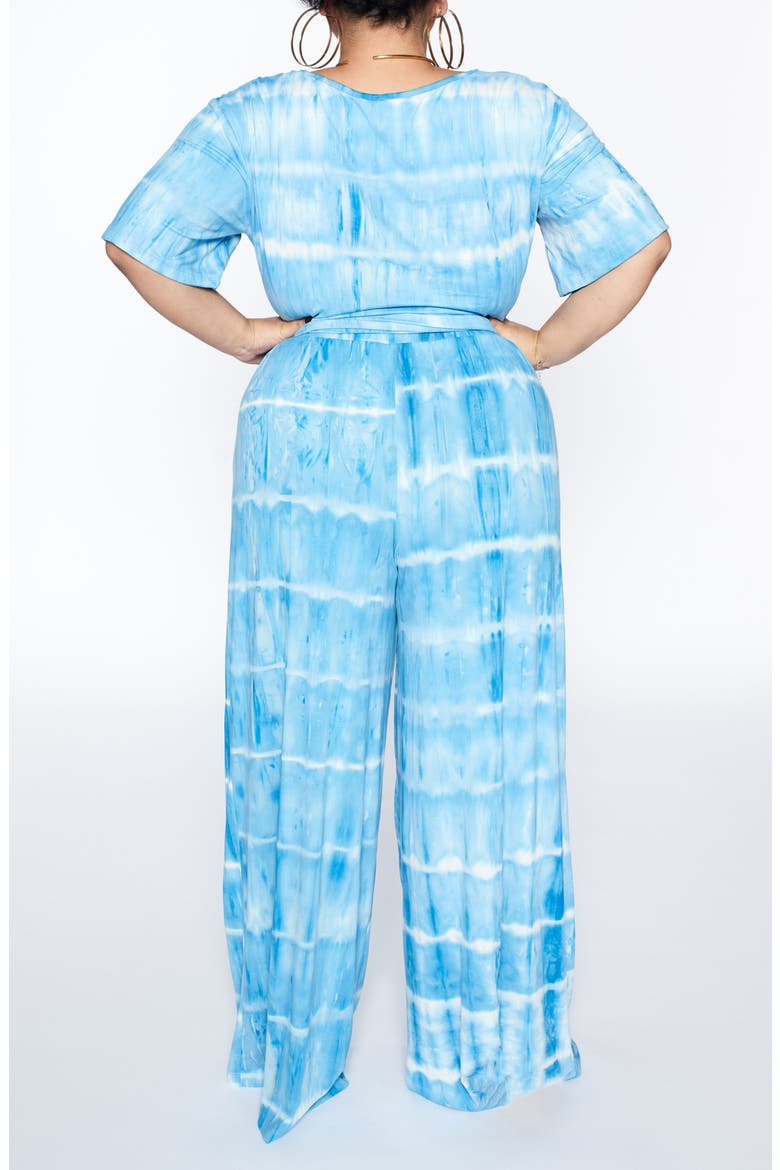 Sedona Leisure Wide Leg Pants (Nordstrom Exclusive), Alternate, color, BLUE TIE DYE
