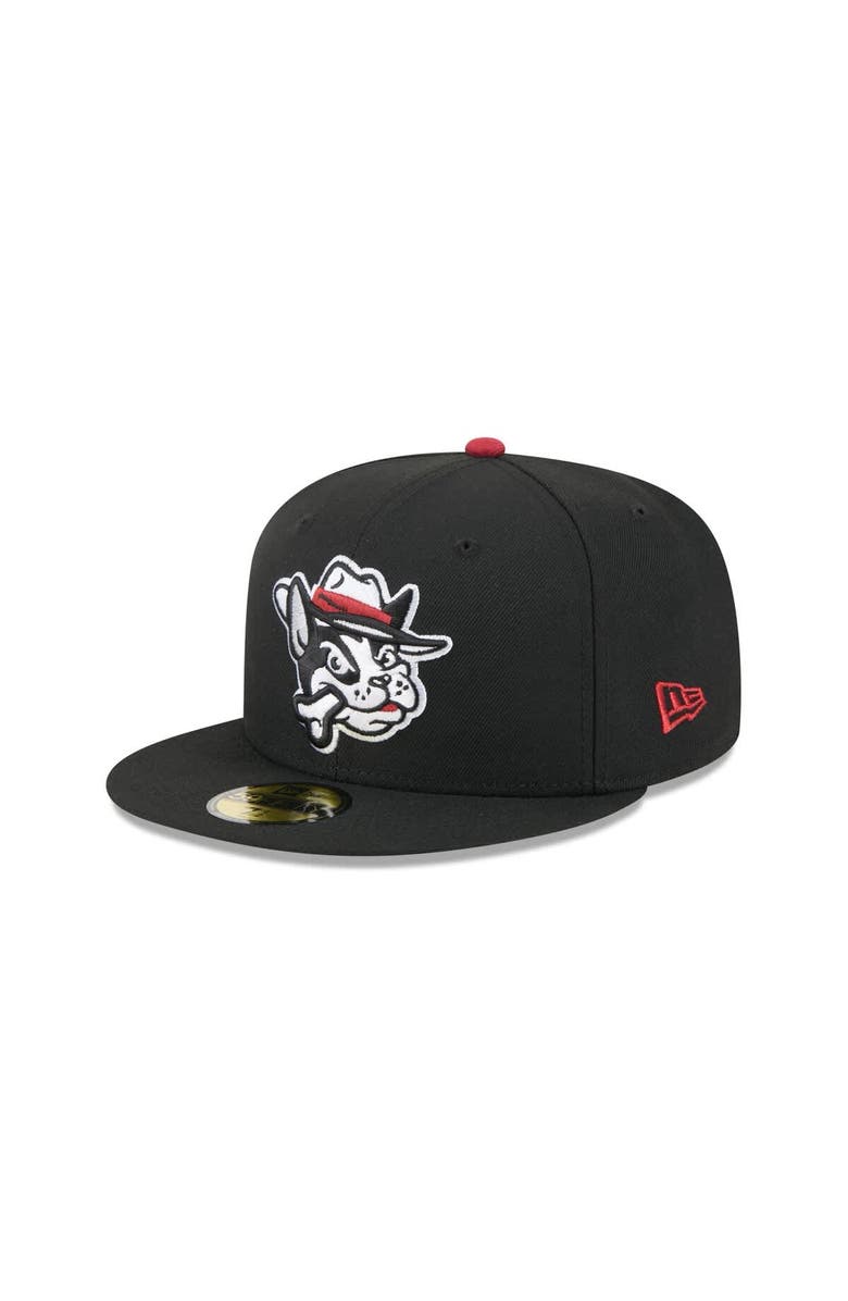 New Era Men's New Era Black Winston-Salem Dash Theme Nights 59FIFTY Fitted Hat, Main, color, Black