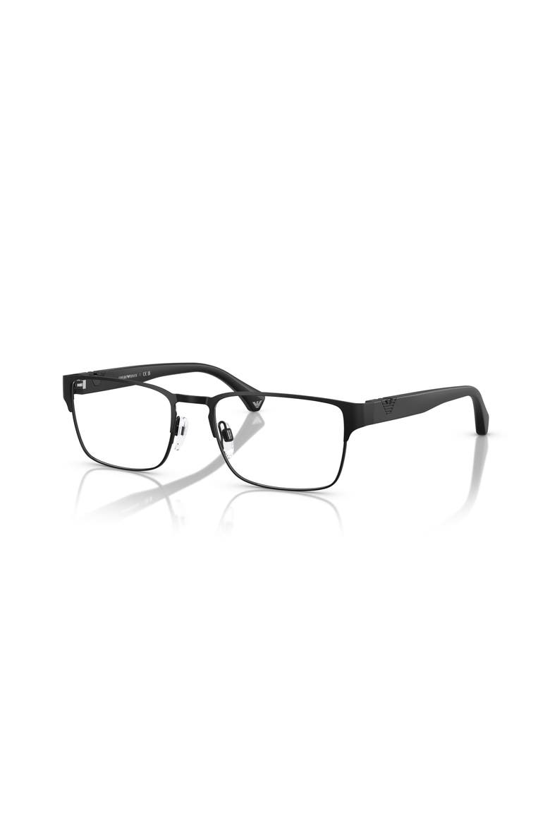55mm Square optical glasses, Main, color, Black