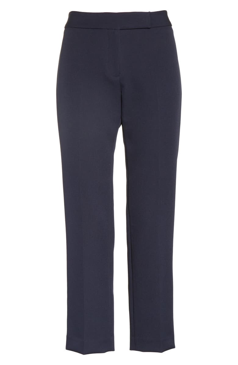 Milly Stretch Crepe Cigarette Pants, Alternate, color, 