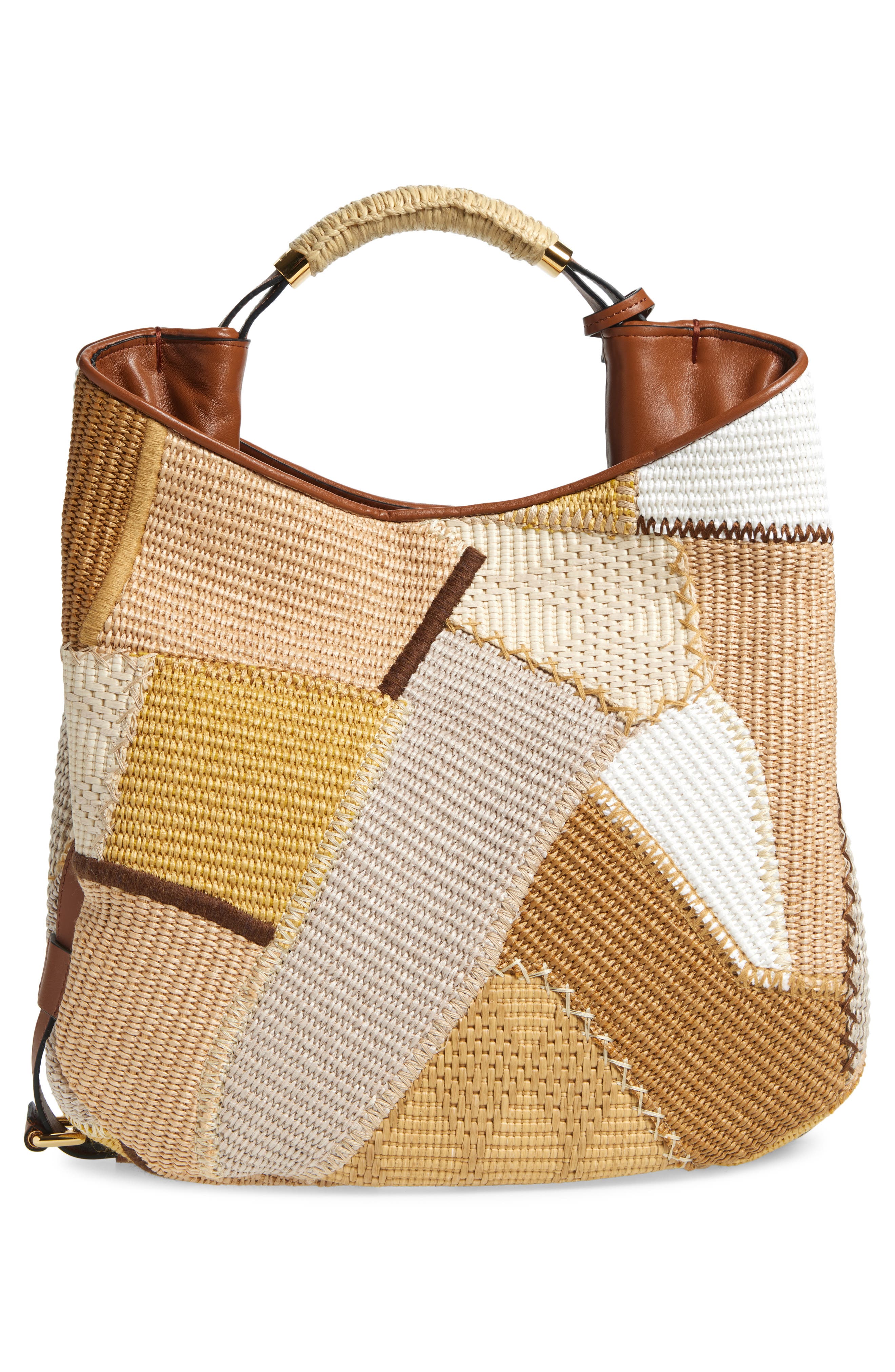 Moschino Handle Me Handheld Bag, Alternate, color, 