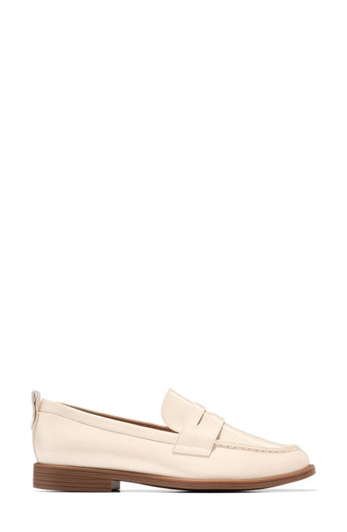 Cole Haan Stassi Penny Loafer In Ivory Patent Leather