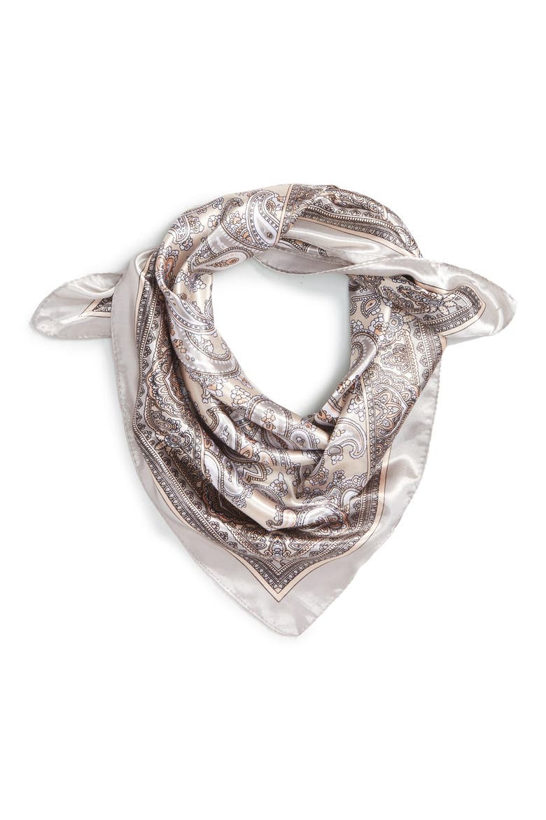 Paisley Scarf, Main, color, GREY