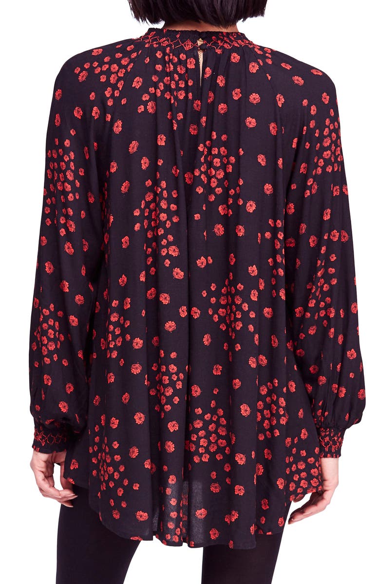 Free People Flowers in Her Hair Smock Detail Tunic Top, Alternate, color, 