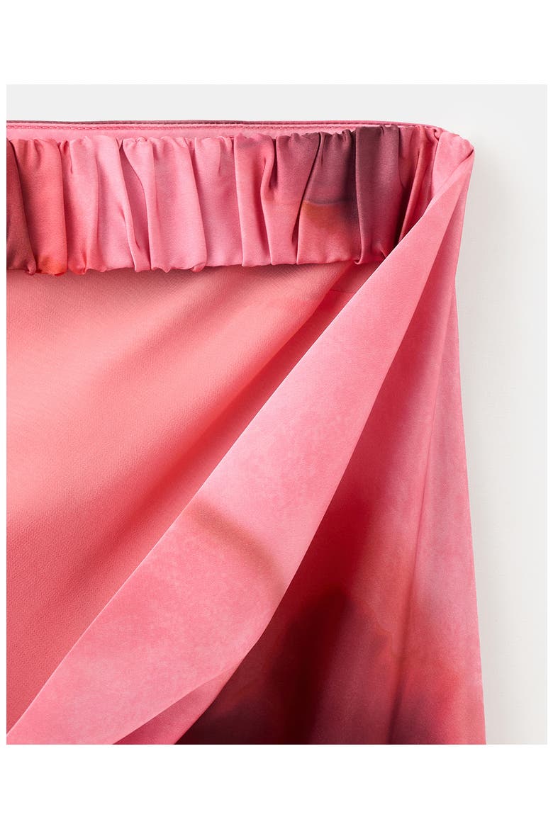 Floral Strapless Dress, Alternate, color, PASTEL PINK