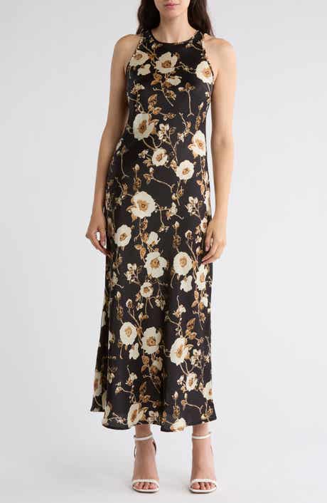 MELLODAY Paisley Bias Midi Dress