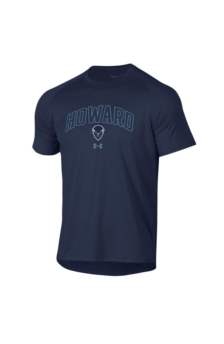 Under Armour Men's Under Armour Navy Howard Bison 2023 Sideline Performance Raglan T-Shirt, Alternate, color, Navy