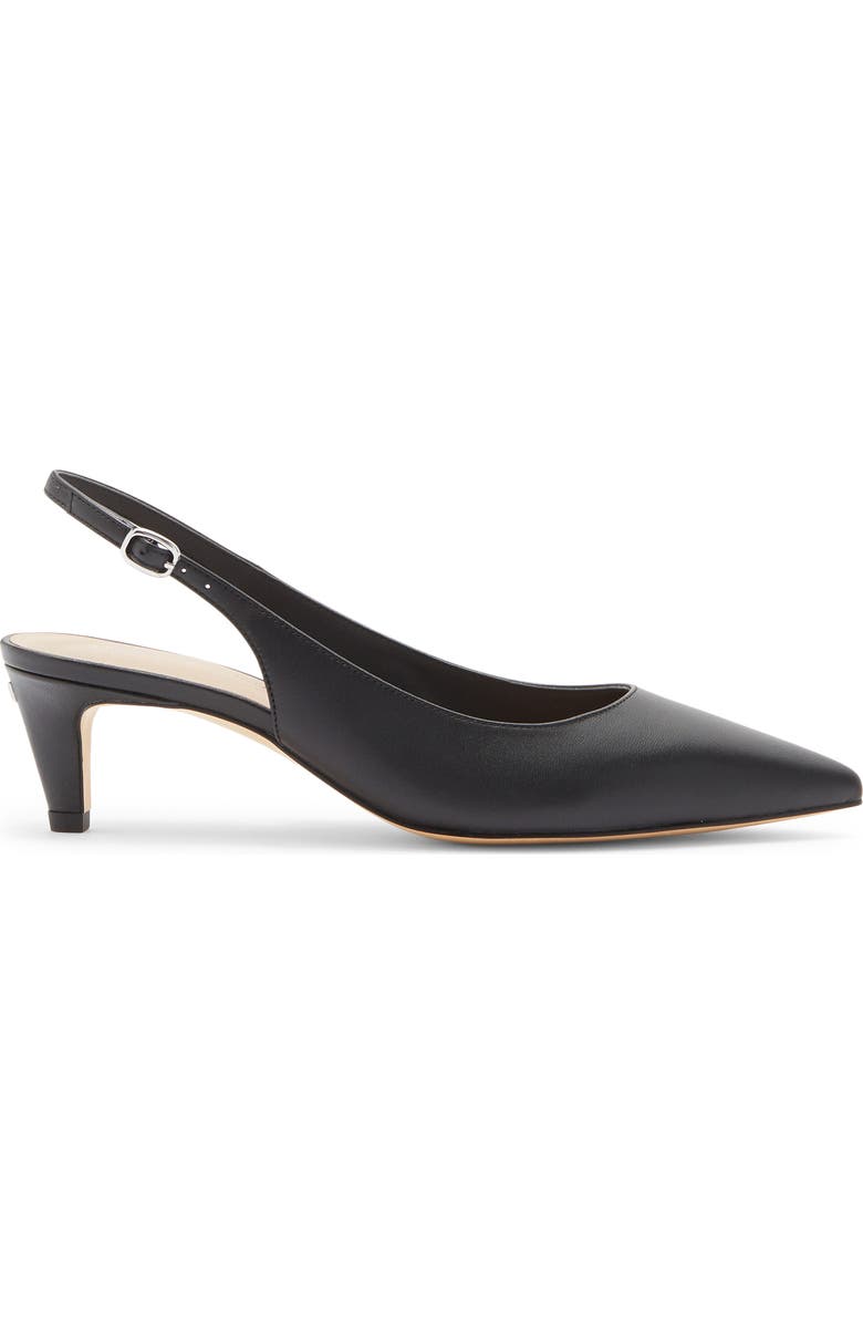 Stuart Weitzman Dancer 50 Kitten Heel Slingback Pump, Alternate, color, Black