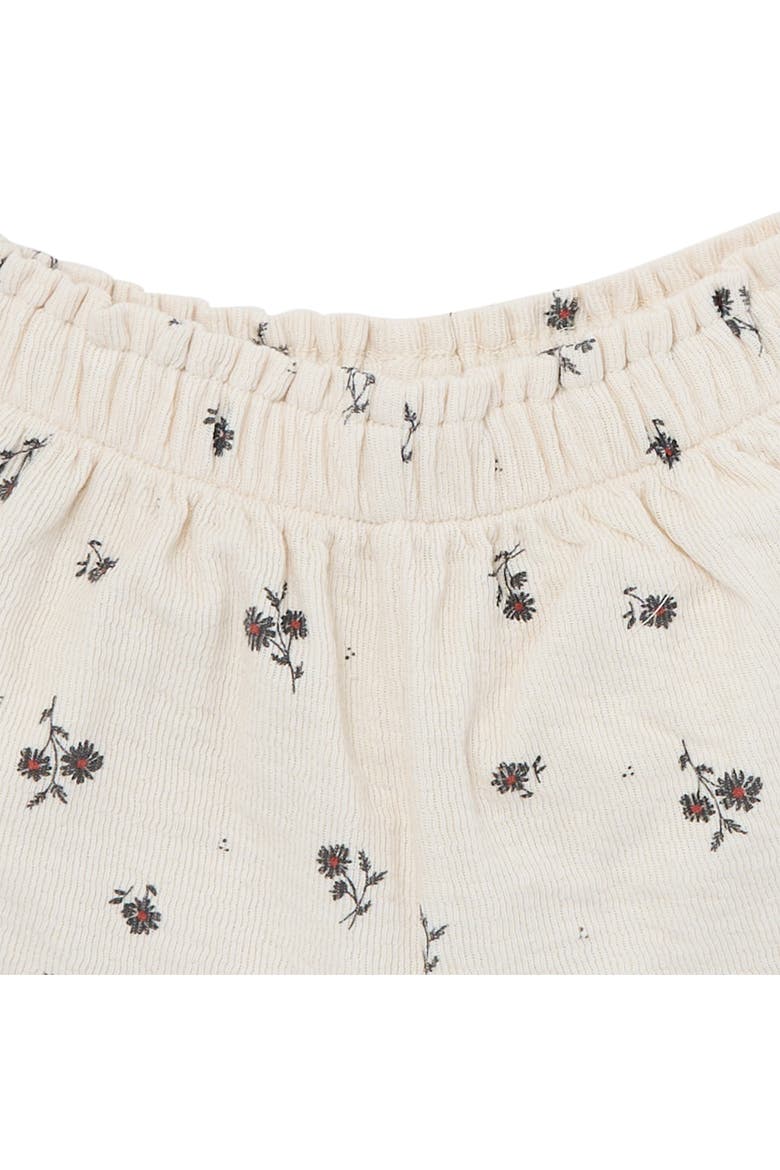 Floral Top and Shorts Set, Alternate, color, Beige Floral