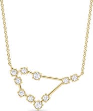 HauteCarat Capricorn Constellation Lab Created Diamond Necklace