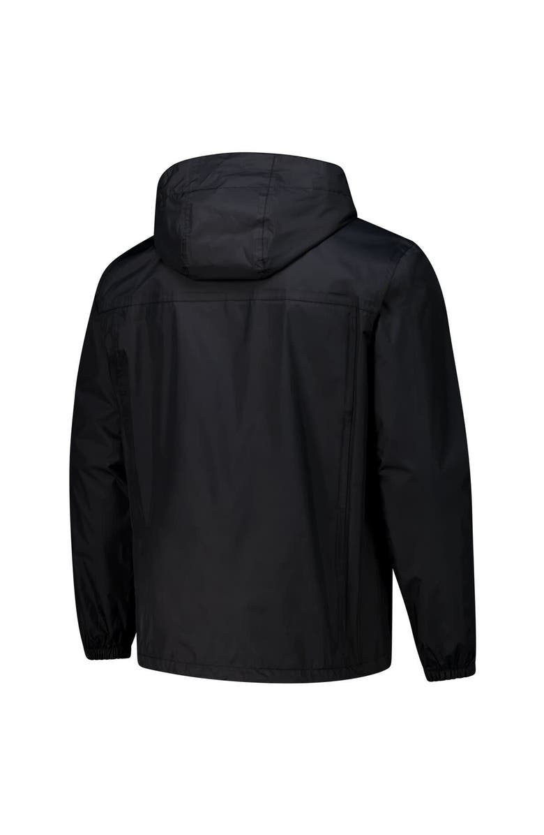 DUNBROOKE Men's Dunbrooke Black Atlanta Falcons Tropic Waterproof Packable Full-Zip Hoodie Jacket, Alternate, color,