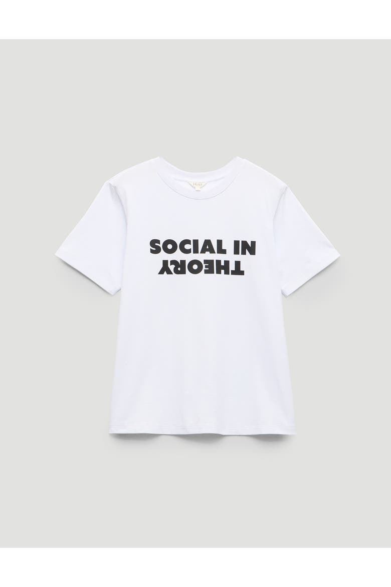 Social In Theory Graphic T-Shirt, Alternate, color, White