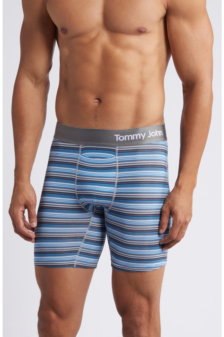 2-Pack Cool Cotton 6-Inch Boxer Briefs, Alternate, color, MICRO CHIP STRIPE/ BLACK