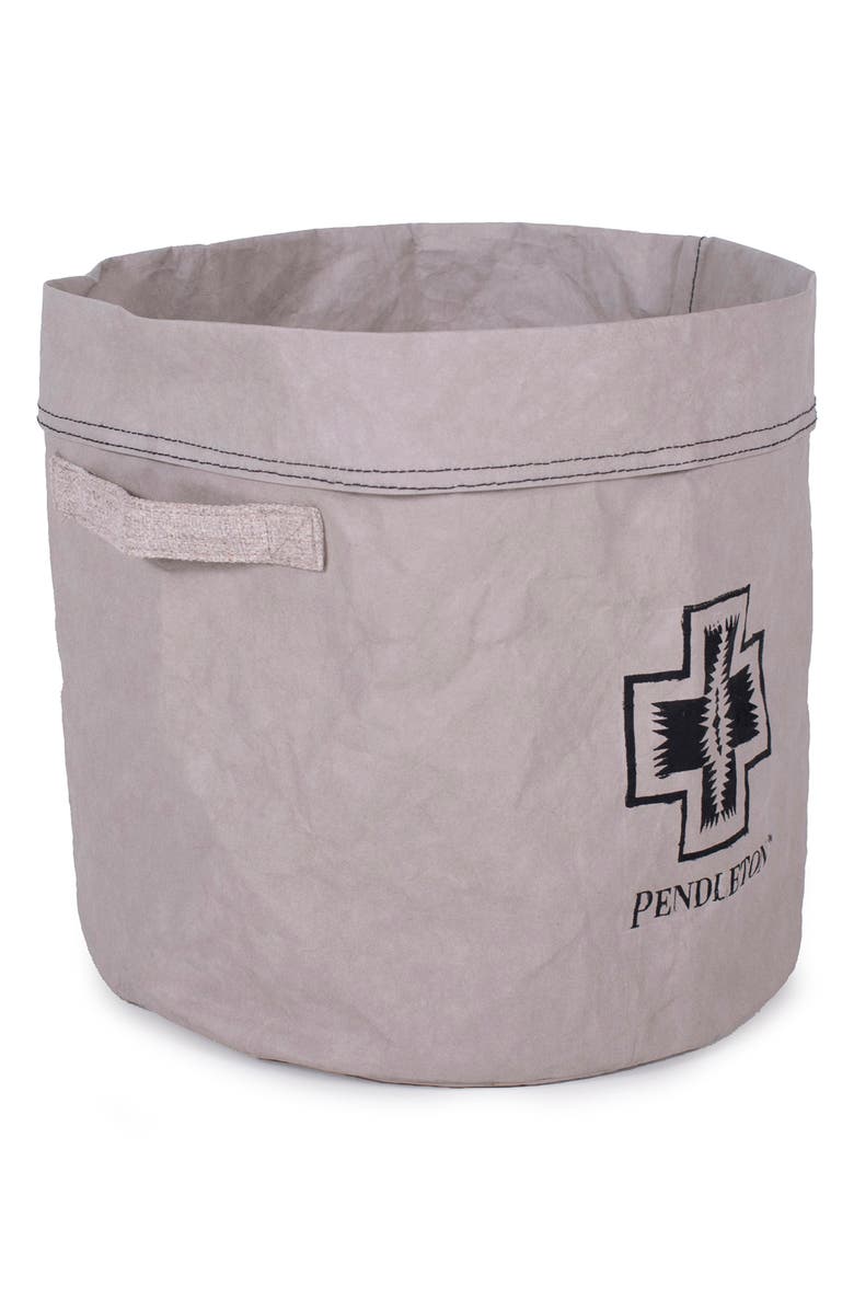 Pendleton Washable Paper Pet Toy Bucket, Alternate, color, Gray