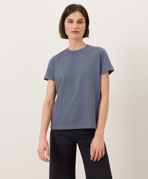 Organic Cotton Soft-Slub Essential Crewneck Tee