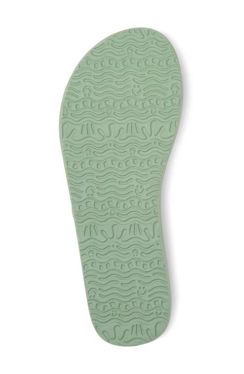 Sanuk Yoga Joy Ii Flip Flop In Green