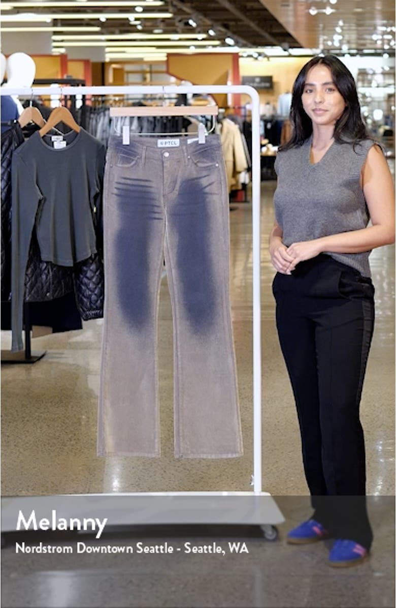 Flocked Bootcut Jeans, sales video thumbnail