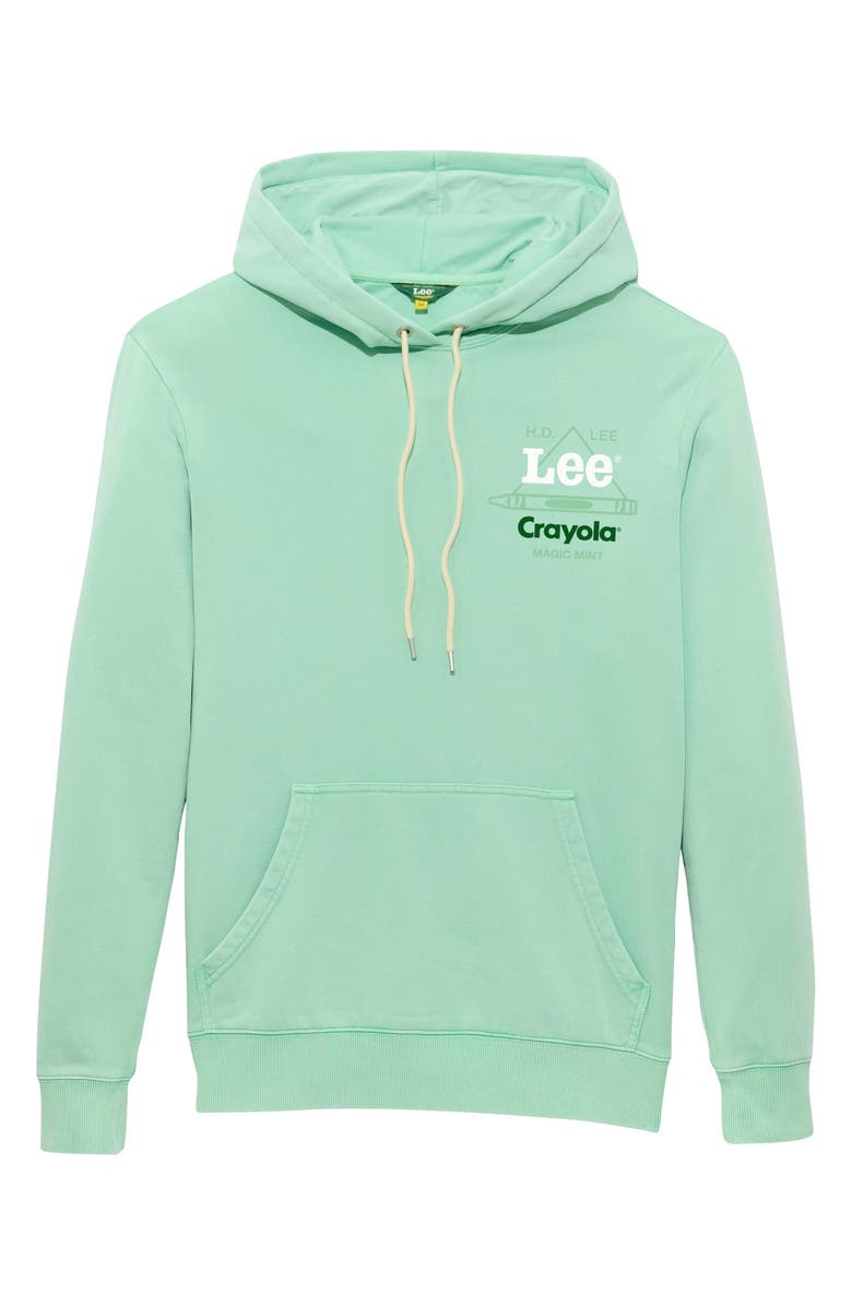 Lee x Crayola Cotton Blend Hoodie, Alternate, color, Magic Mint