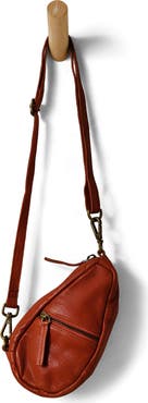 Free People Mini Coffee Date Leather Crossbody Bag