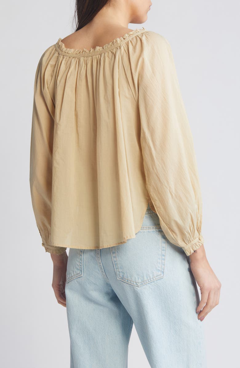 Treasure & Bond Ruffle & Lace Cotton Top, Alternate, color, 