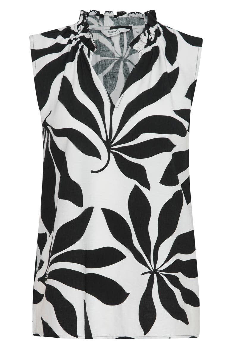 Janina Top, Main, color, BLACK PALMS