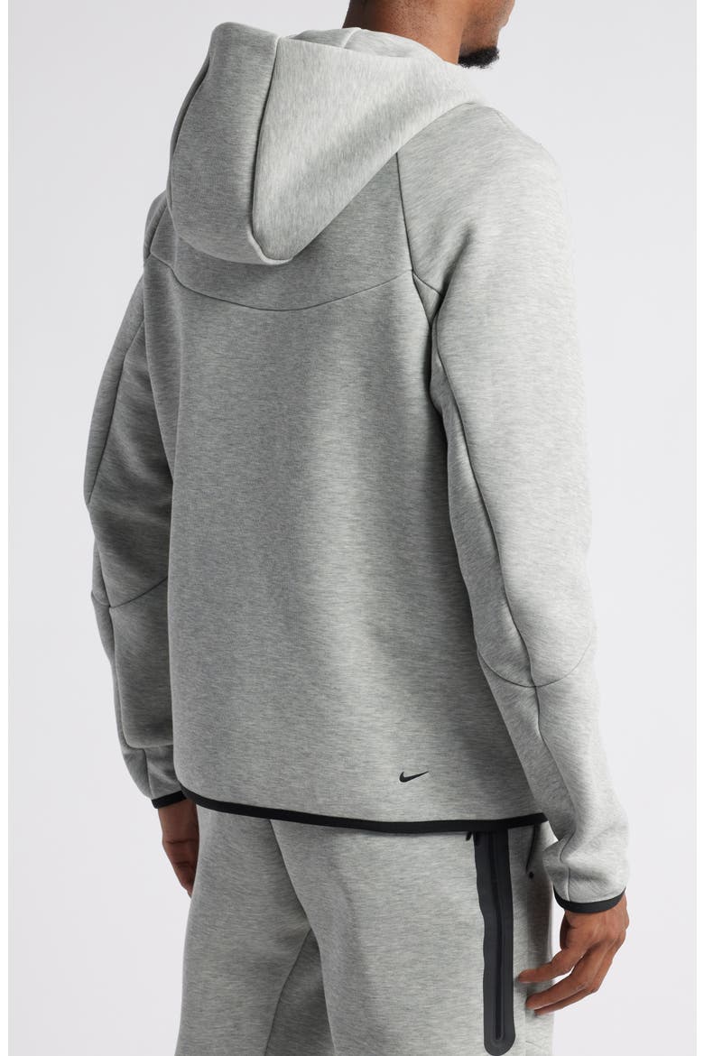 Tech Windrunner Zip Hoodie, Alternate, color, DARK GREY HEATHER/ BLACK