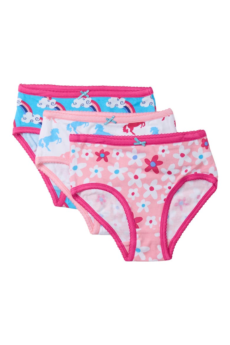 Kids' Fun Prints 3-Pack Assorted Cotton Briefs, Main, color, BLUE