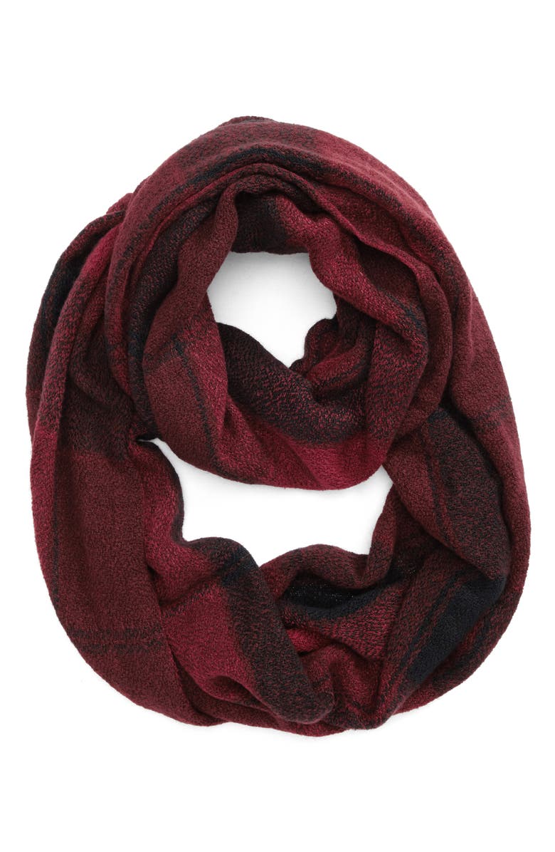 BP. Buffalo Plaid Infinity Scarf, Main, color,