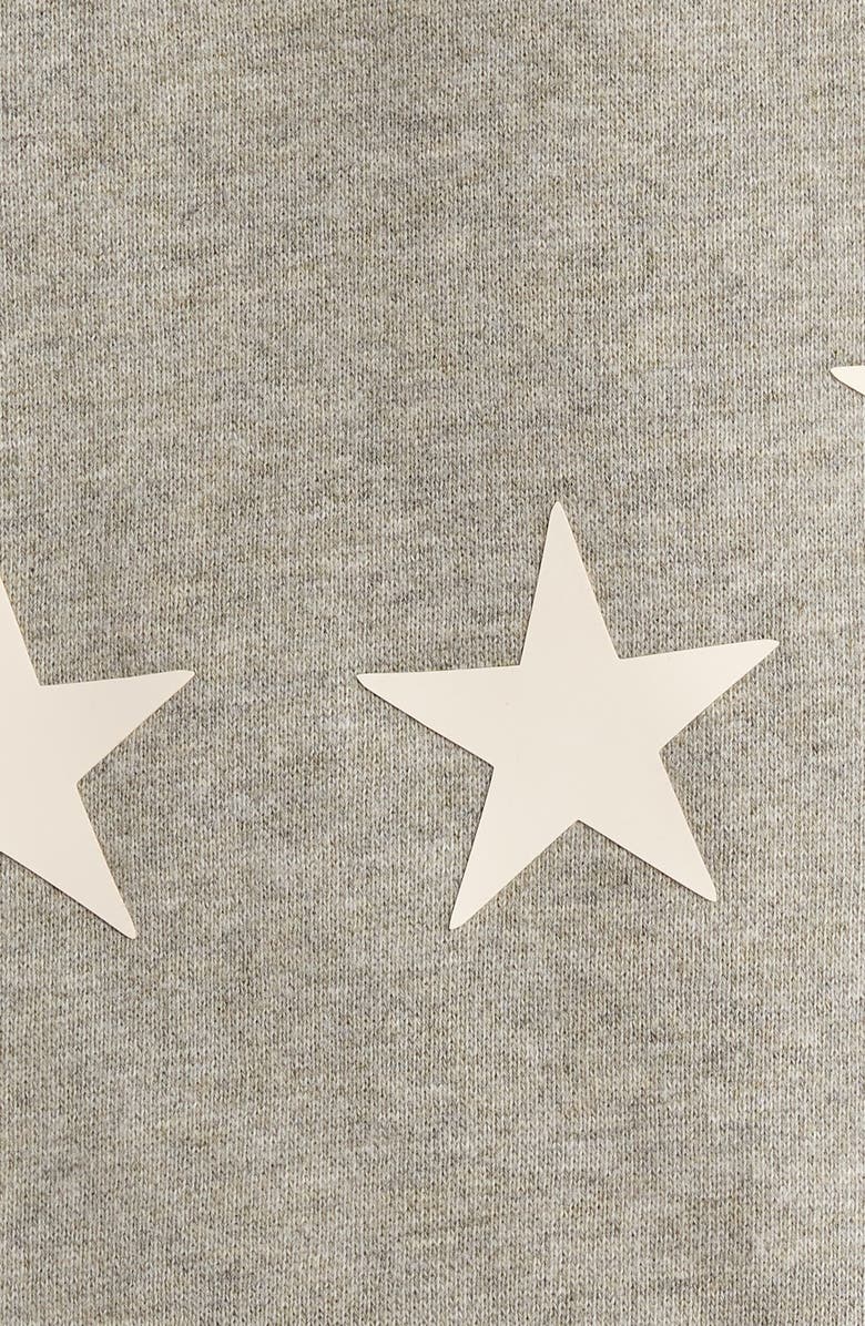 Fear of God Essentials Sixers Cotton Blend Hoodie, Alternate, color, Concrete Heather/ Red