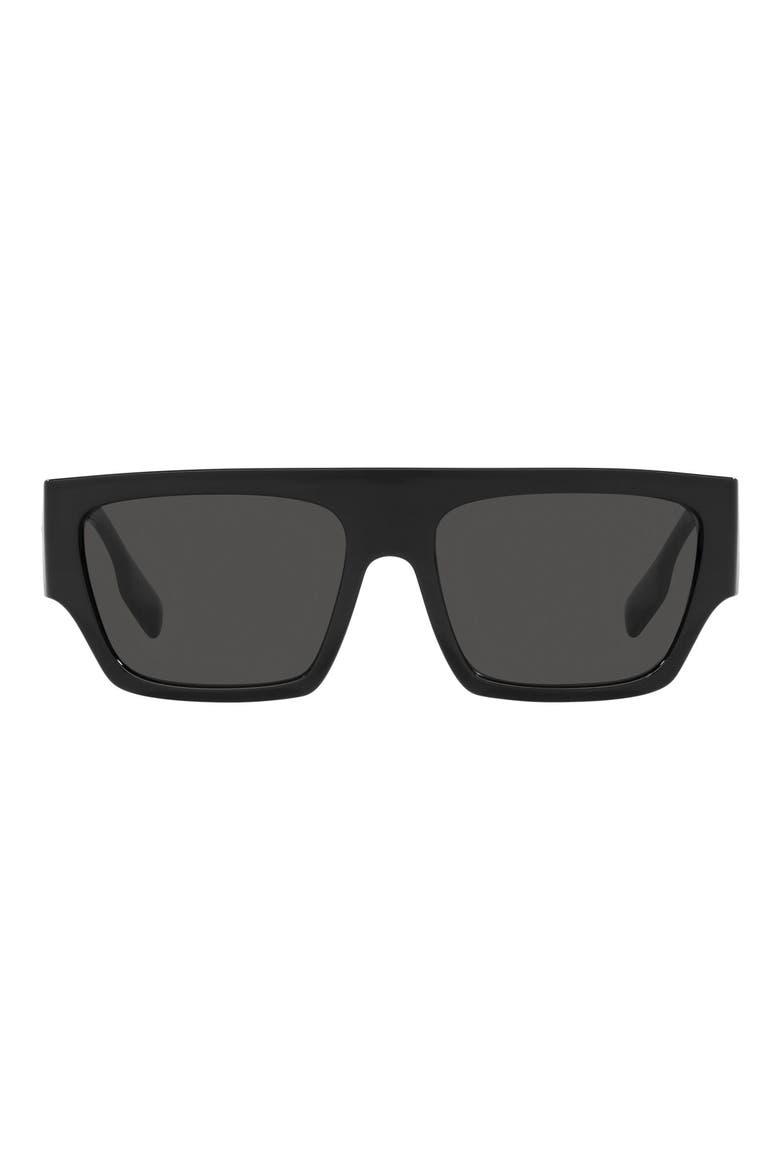 Micah 58mm Square Sunglasses, Main, color, BLACK