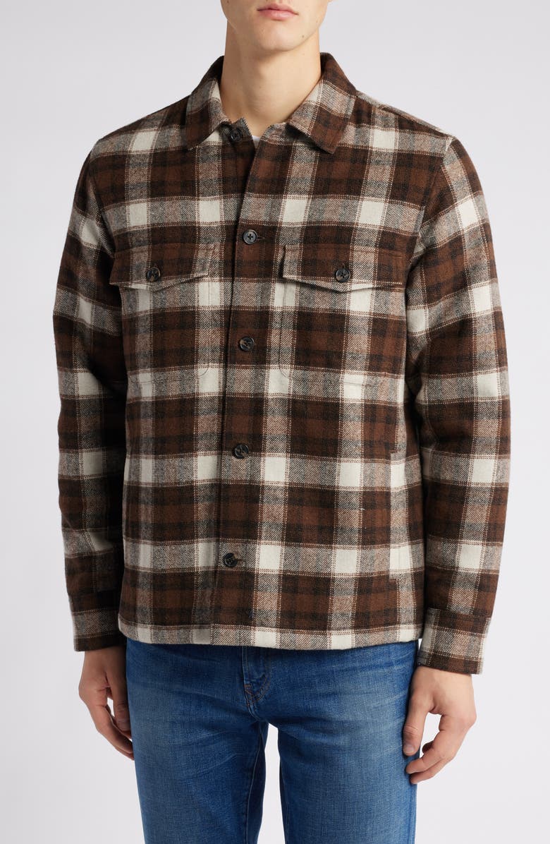 Treasure & Bond Plaid Flannel Button-Up Shirt Jacket, Alternate, color, 