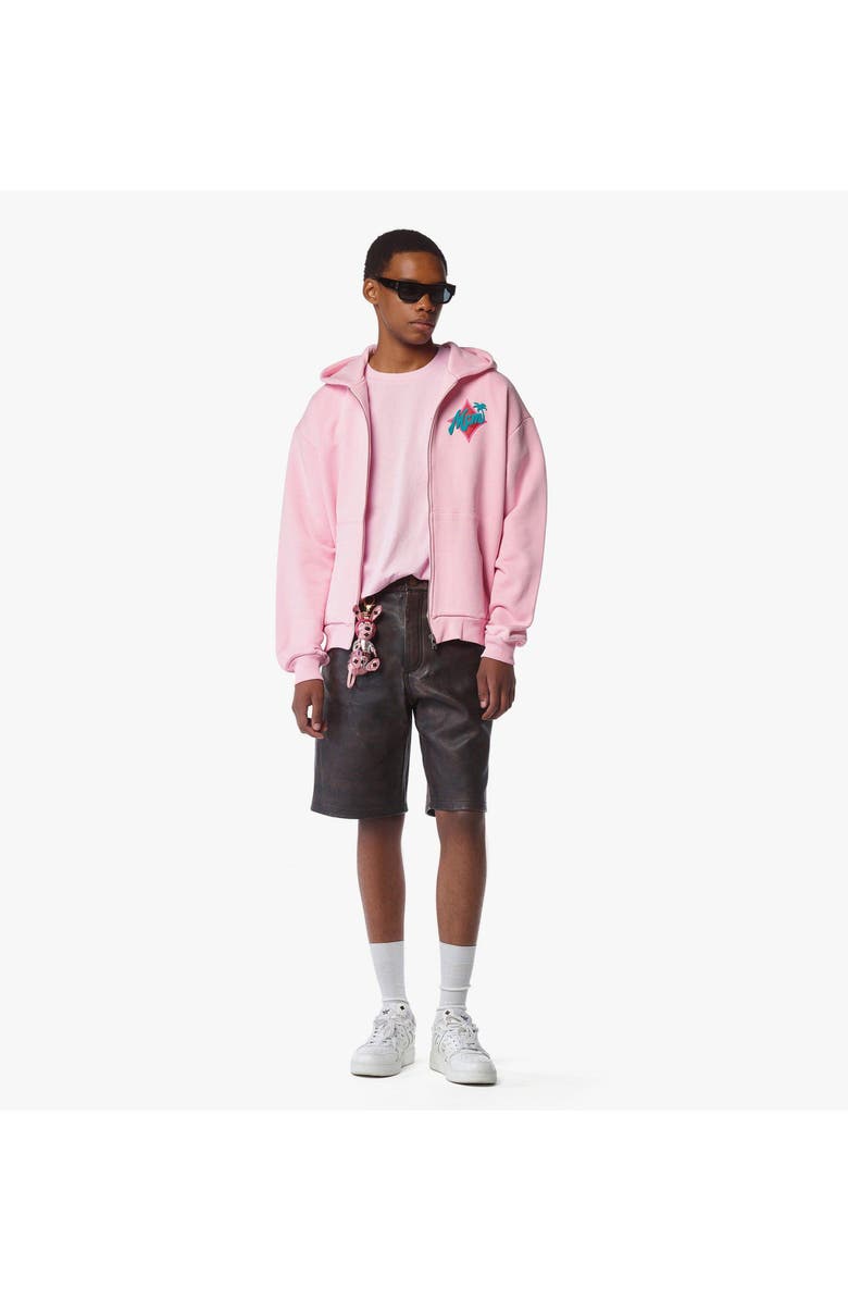 MCM x SNIPES Zip Hoodie, Alternate, color, Pink