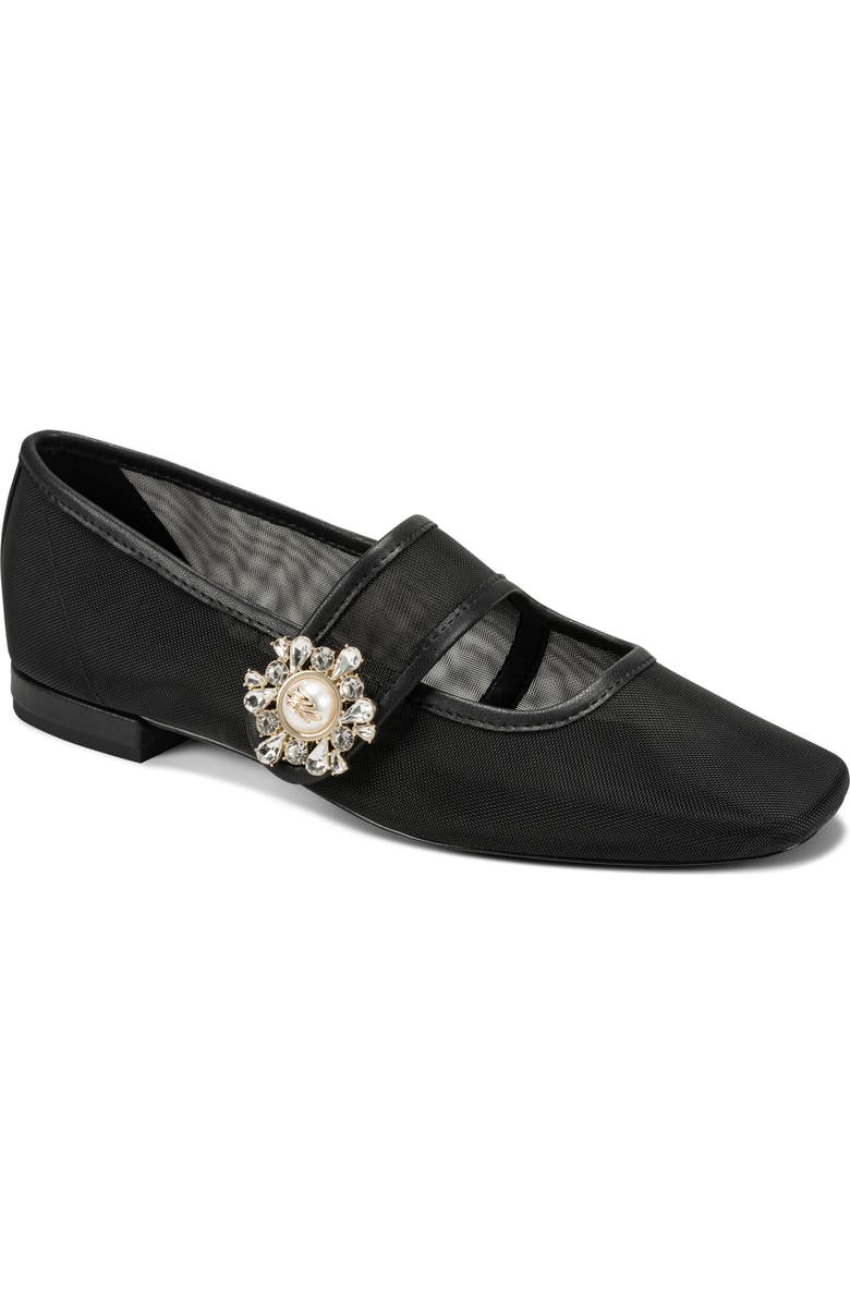 KARL LAGERFELD PARIS Sabelle Mary Jane Flat, Main, color, Black