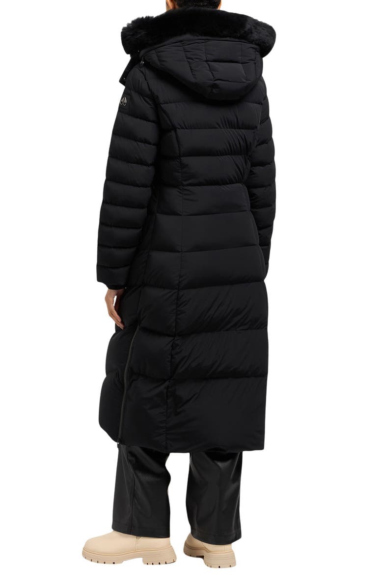 Moose Knuckles Cooper Lake Water Repellent 800 Fill Power Down Puffer Coat with Removable Genuine Shearling Trim, Alternate, color, 