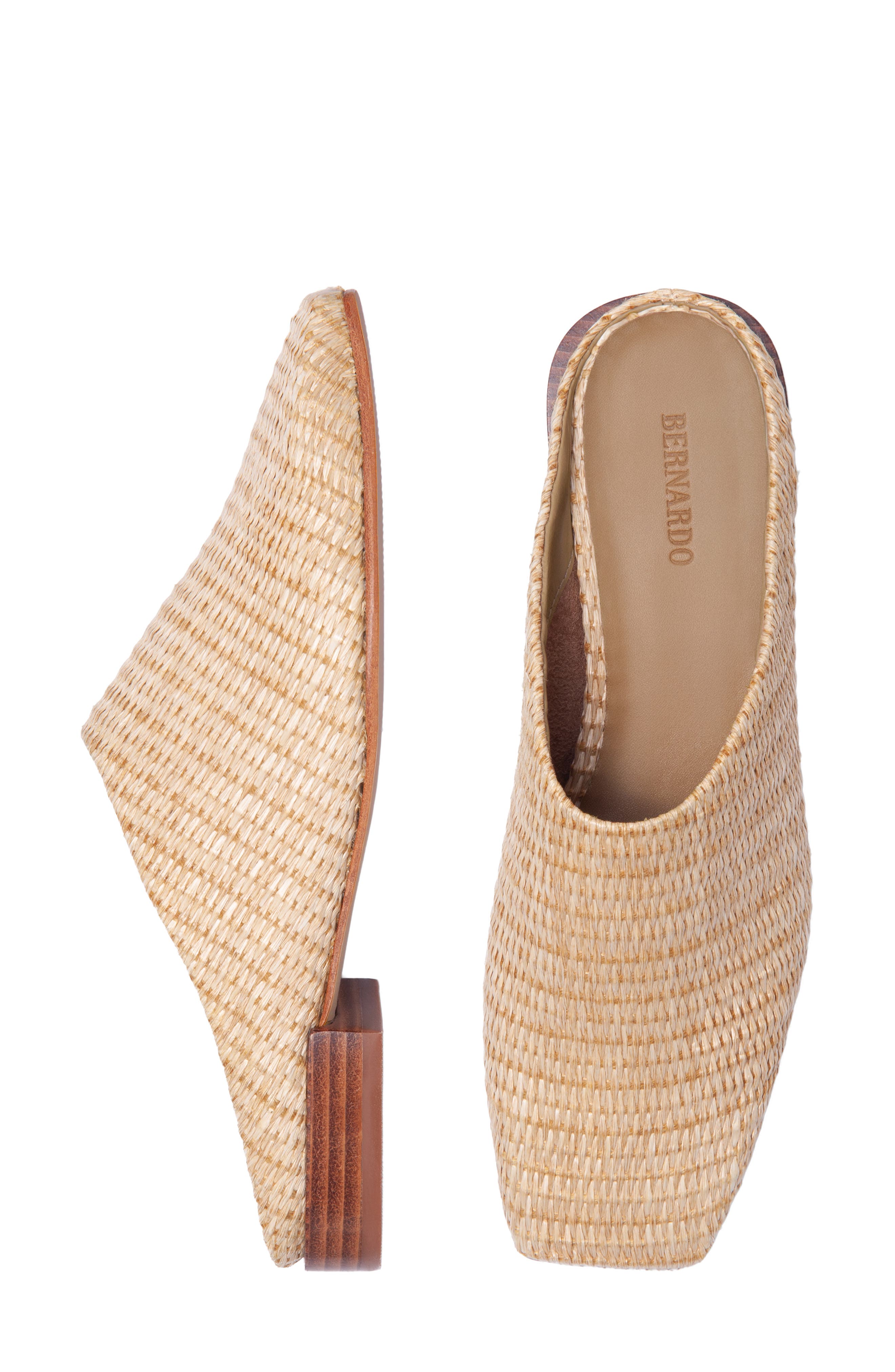 Porto Flat Mule, Alternate, color, NATURAL RAFFIA