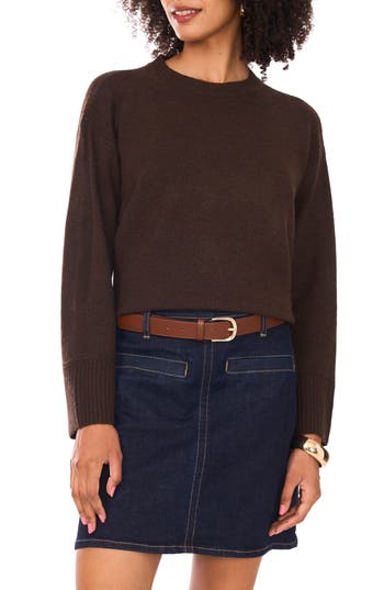 Vince Camuto Relaxed Fit Sweater In Brown